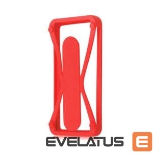 Universalus knygutės dėklas GreenGo Universal Case with kickstand 4,5-5,5'' Red