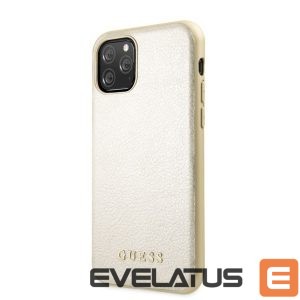 Nugarėlės dėklai Guess Apple iPhone 11 Pro Iridescent PU Leather Hard Case Gold