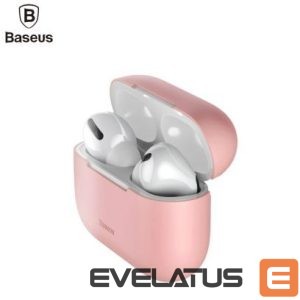 Dėklai ausinėms Baseus  AirPods Pro Silica Silicone-gel Protective case Pink