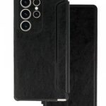 Knygos tipo dėklas dėklai iLike Samsung GALAXY A34 5G RAZOR LEATHER BOOK HOLSTER Black