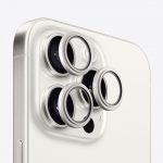Apsauginiai stiklai Evelatus Apple iPhone 15 Pro / 15 Pro Max Camera Lens Protector Armor White Titanium 