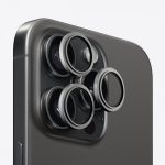 Apsauginiai stiklai Evelatus Apple iPhone 15 Pro / 15 Pro Max Camera Lens Protector Armor Black Titanium 