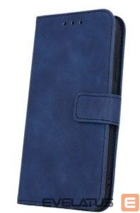 Knygos tipo dėklas dėklai iLike Samsung Galaxy A34 5G Smart Velvet case Navy Blue