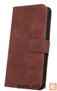 Knygos tipo dėklas dėklai iLike Samsung Galaxy A34 5G Smart Velvet case Brown