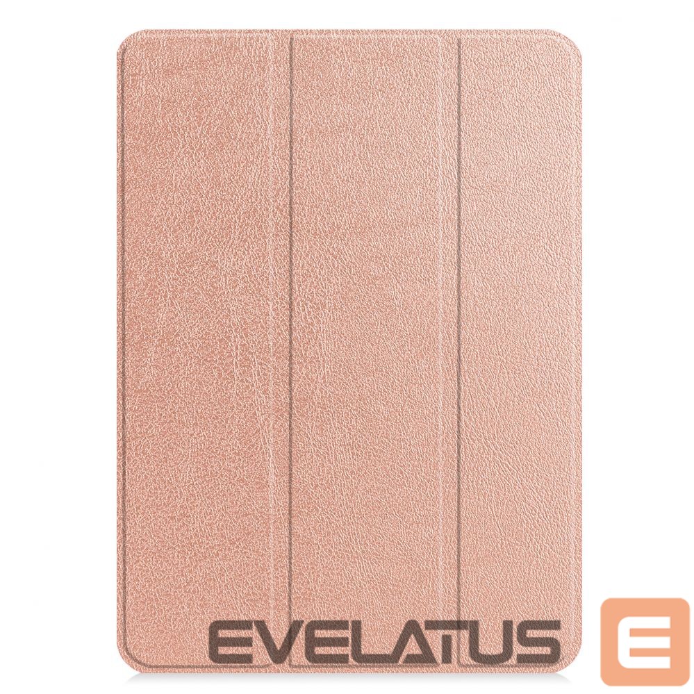 Knygos tipo dėklas iLike Redmi Pad SE 11 Tri-Fold Eco-Leather Stand Case Rose Gold