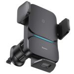 Automobiliniai įkrovikliai Baseus Universal Wisdom induction charger car phone holder Black