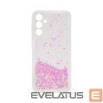 Nugarėlės dėklai iLike Samsung Galaxy A55 Silicone Case Water Glitter Light Pink