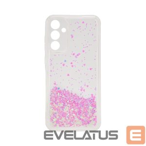 Nugarėlės dėklai iLike Samsung Galaxy A55 Silicone Case Water Glitter Light Pink