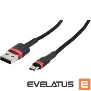 Kabelis Baseus  CABLE MICROUSB TO USB 1M/RED/BLACK CAMKLF-B91 