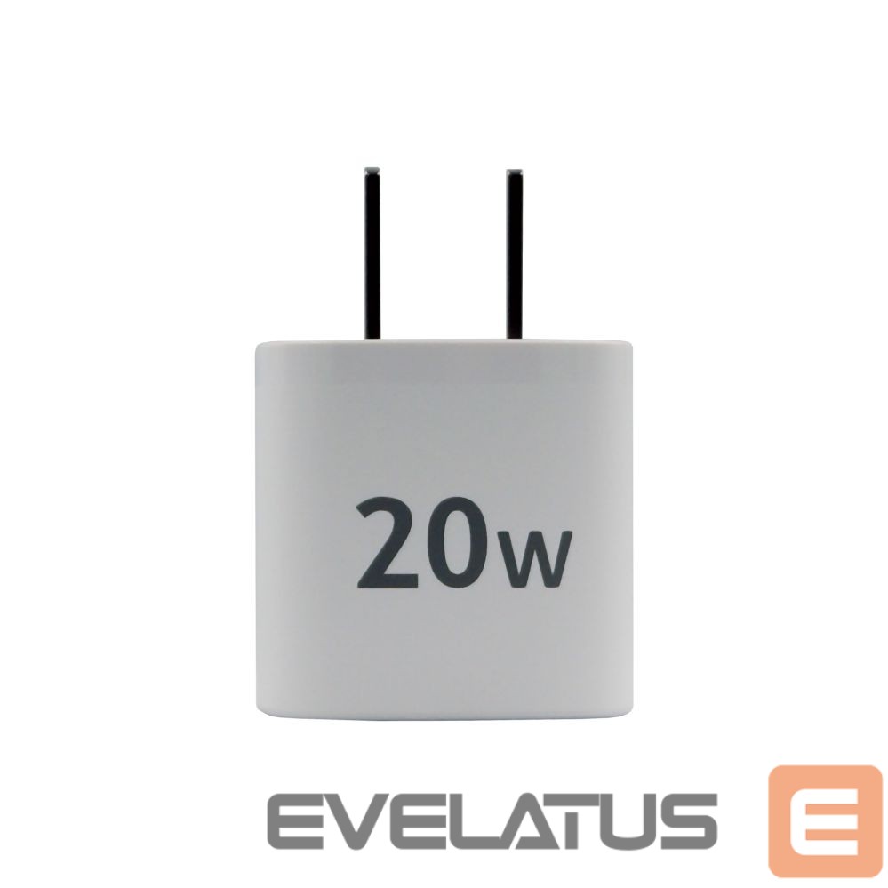 Adapteriai Evelatus Evelatus QuickVolt Adapter 20W USA/CN White