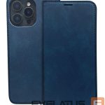 Knygos tipo dėklas dėklai iLike Samsung Galaxy A15 4G / A15 5G Smart Suede case Navy Blue