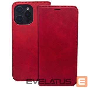 Knygos tipo dėklas dėklai iLike Xiaomi Redmi Note 13 5G (global) Smart Suede case Red