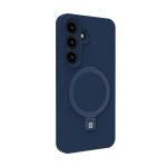Nugarėlės dėklai Evelatus Samsung Galaxy S25 Plus Premium Magnetic with Stand Soft Touch Silicone Case Midnight Blue