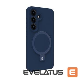 Nugarėlės dėklai Evelatus Samsung Galaxy S25 Plus Premium Magnetic with Stand Soft Touch Silicone Case Midnight Blue