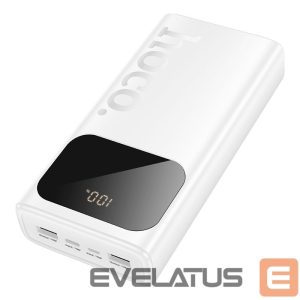 Išorinė baterija Hoco  J144A Hymn power bank(30000mAh) USB-A1/USB-A2: 5V/2A - USB-C/Micro: 5V/2A White