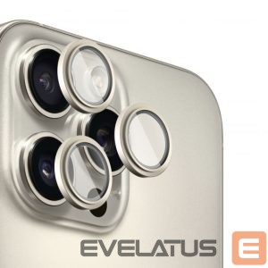Apsauginiai stiklai Evelatus Apple iPhone 16 Pro / 16 Pro Max Camera Lens Protector Armor Natural Titanium