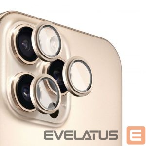Apsauginiai stiklai Evelatus Apple iPhone 16 Pro / 16 Pro Max Camera Lens Protector Armor Desert Titanium