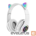 Belaidės ausinės Bemi  B39 Noise Cancell Kids Cat Bluetooth Wireless Headset FM Radio / MP3 Mico SD and Phone call 