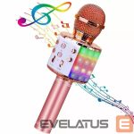 Mikrofonas iWear  M85 Karaoke Kids & Adult Fun Effect Microphone with Speakers & Recodr Micro SD USB Bluetooth 