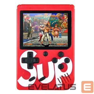 Žaidimų konsolės GameBox  R2 8bit Portable Retro Game console with 400 games 3'' LCD with 1x Controler TV RCA cable Red