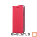 Knygos tipo dėklas dėklai iLike Xiaomi Redmi Note 14 Pro 4G (Global) Smart Magnet case Red