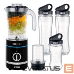 Smulkintuvai Noveen  Noveen SB2000 Sport Blender 500W 6 Blades + Pulse + Grinder 2x600ml + 300ml Bottles BPA-Free Black