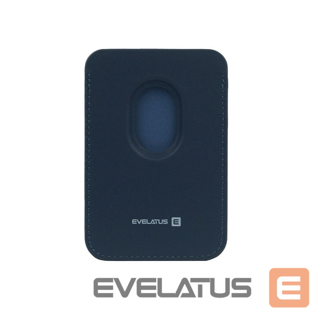 Universali kišenė telefono korpusui Evelatus Universal PU Leather Wallet with MagSafe Dark Blue