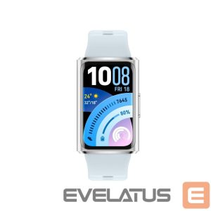 Fitneso apyrankė Huawei  Band 11 Pro Silver Aluminum Alloy Case with Blue Fluoroelastomer Strap (Candy-B49F) 