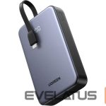 Išorinė baterija Ugreen  Power Bank 20,000mAh 20W 45762 Built-in Cable Grey