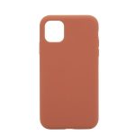 Nugarėlės dėklai Connect Apple iPhone 11 Premium Magsafe Soft Touch Silicone Case New Function Saddle Brown