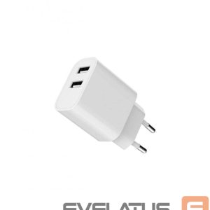 Adapteriai Gembird  CHARGER USB UNIVERSAL WHITE/2P TA-UC-2A12-01 