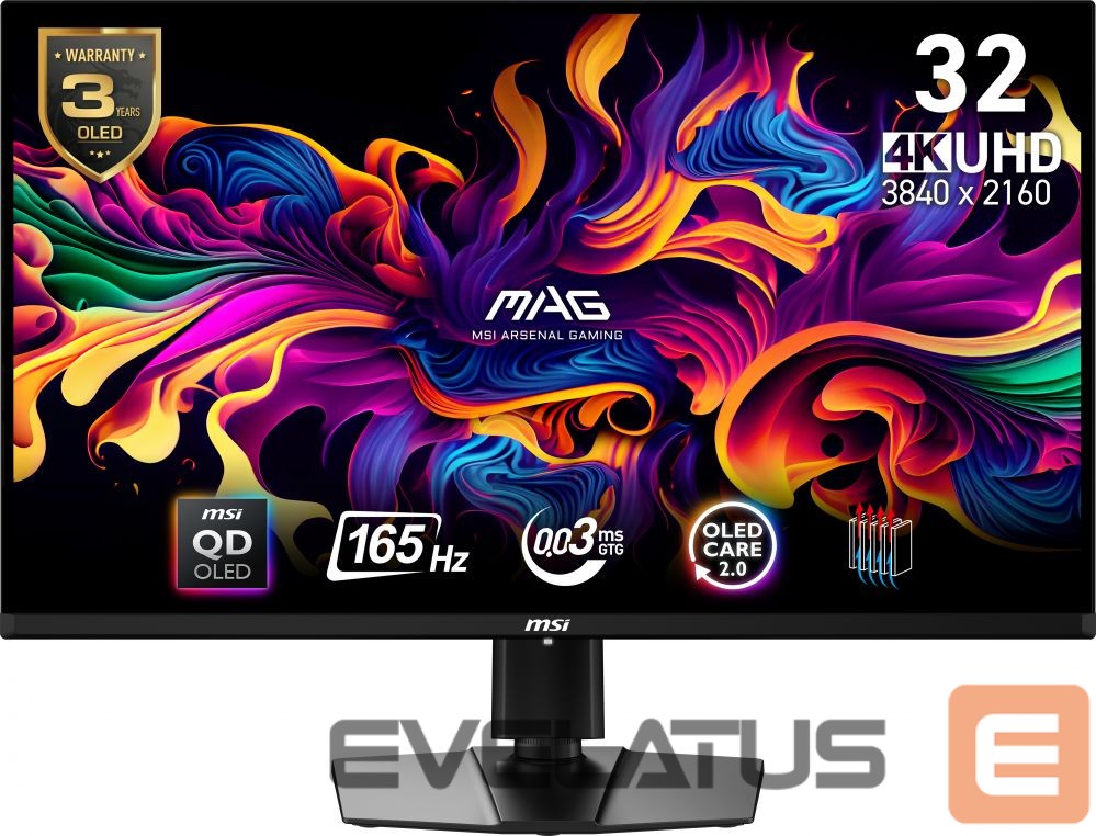 Monitoriai MSI MONITOR OLED 32"/MAG 321UP QD-OLED