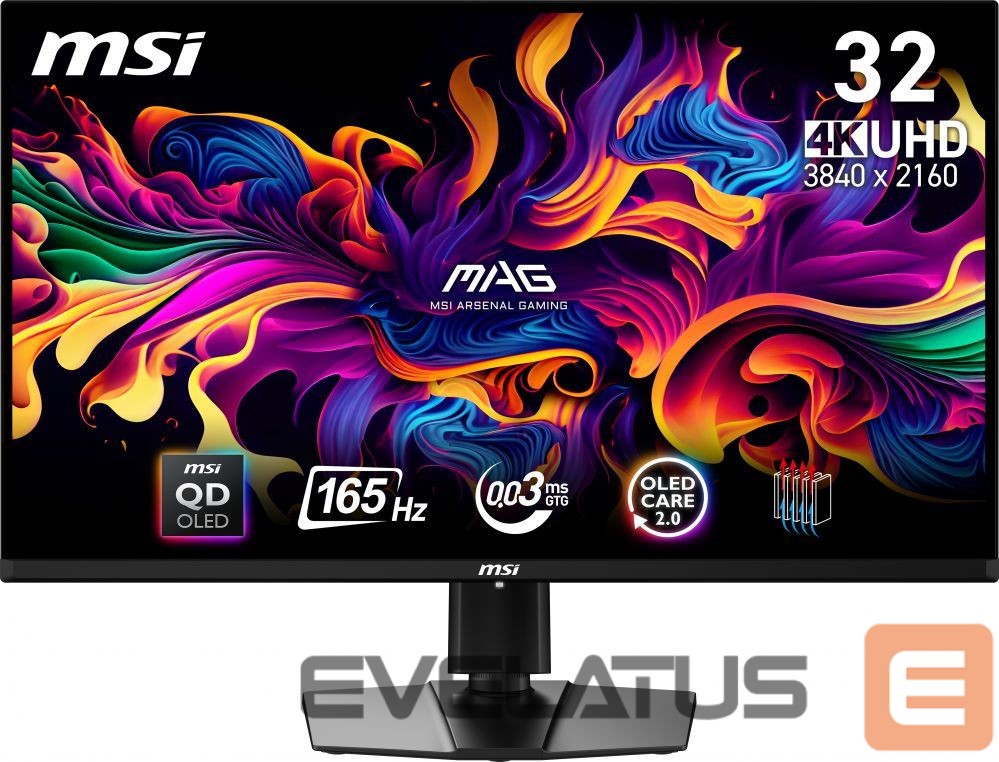 Monitoriai MSI MONITOR OLED 32"/MAG 321UP QD-OLED