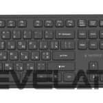 Kompiuterio klaviatūra Gembird  KEYBOARD +MOUSE WRL CYRILLIC/BK KBS-WPS-01-CYRL 