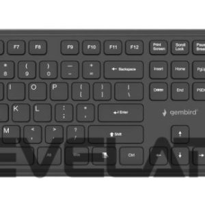 Kompiuterio klaviatūra Gembird  KEYBOARD +MOUSE WRL ENG/BK KBS-WPS-01 