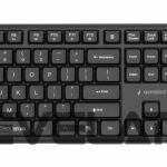 Kompiuterio klaviatūra Gembird  KEYBOARD +MOUSE WRL ENG/BLACK KBS-WMS-01 