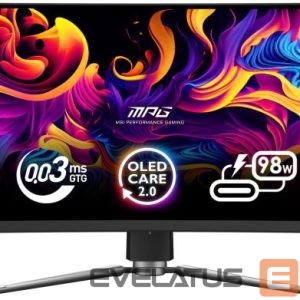 Monitoriai MSI  Monitor||49 "|5120 x 1440 pixels|Dual QHD|Native aspect ratio 32:9|QD-OLED|Curved|MPG491CQPXQD-OLED 
