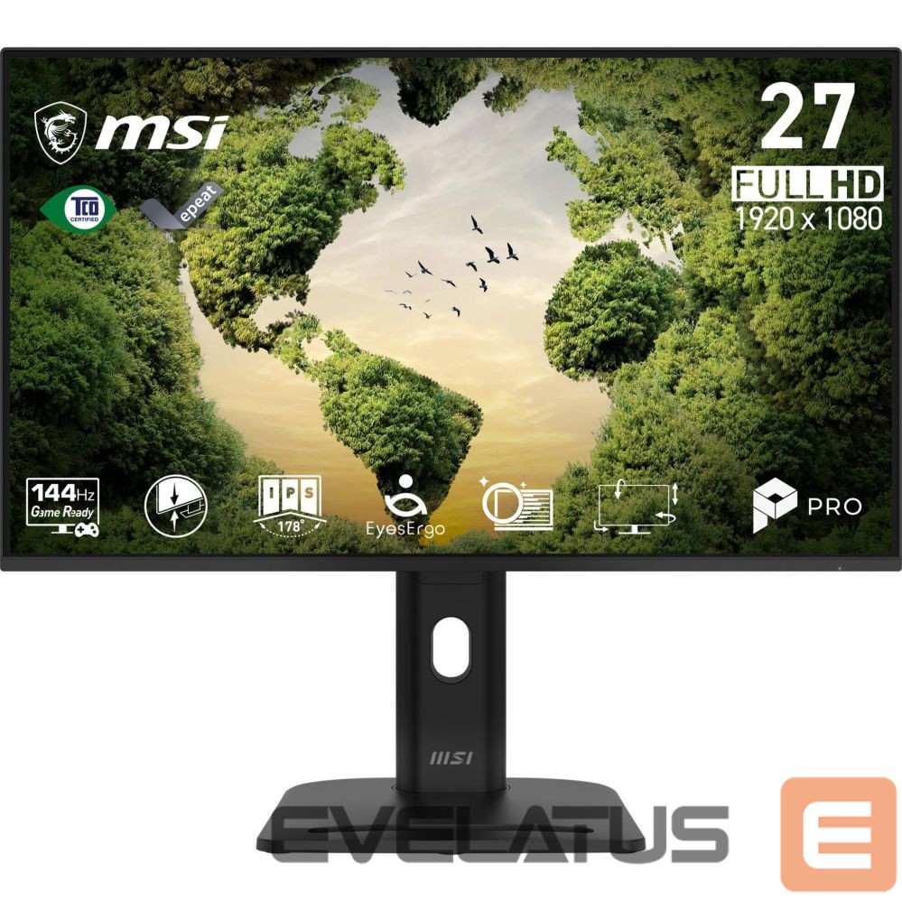 Monitoriai MSI LCD Monitor||27 "|1920 x 1080 pixels|Full HD|Native aspect ratio 16:9|LCD|Flat|PROMP275PGNE14
