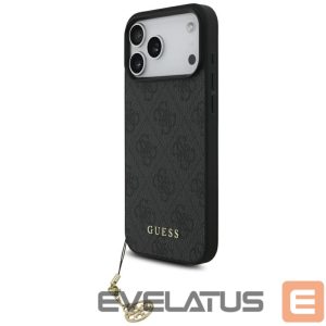 Kitos prekės Guess  Guess 4G Charms Collection MagSafe case for iPhone 17 Pro Max - black 