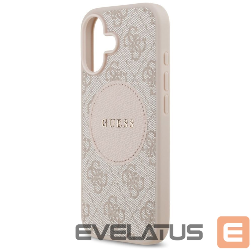 Kitos prekės Guess Guess 4G Circle Classic Logo MagSafe Case for iPhone 17 - Pink