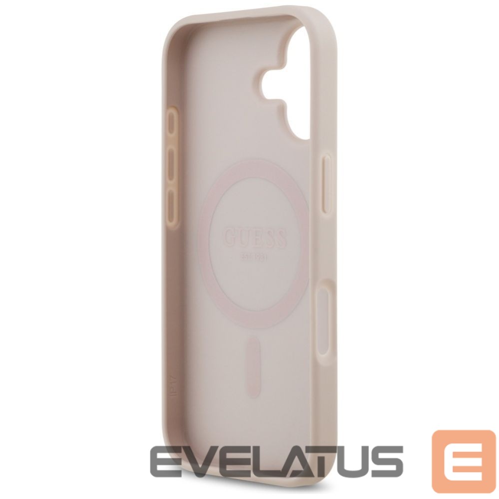 Kitos prekės Guess Guess 4G Circle Classic Logo MagSafe Case for iPhone 17 - Pink