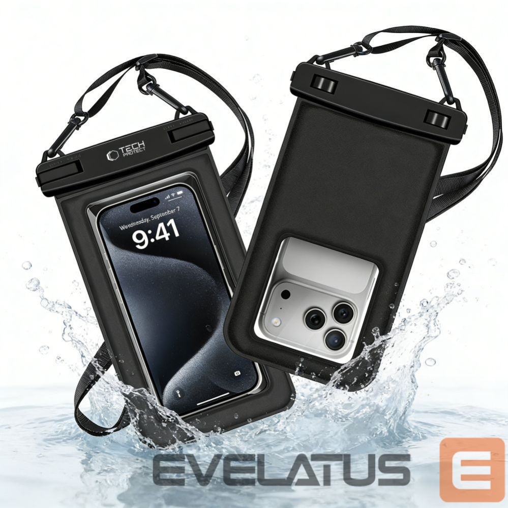 Kitos prekės Tech-Protect Tech-Protect UWC7 Waterproof Case 6.9" - Black