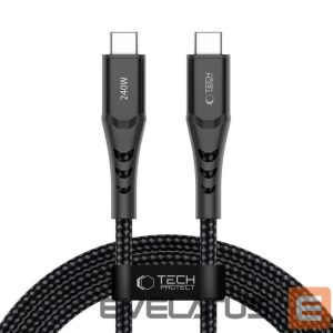Kitos prekės Tech-Protect  Tech-Protect Ultraboost UB11T USB-C / USB-C PD 240W / QC3.0 Cable 200 cm - Black 