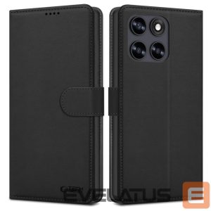 Kitos prekės Tech-Protect  Tech-Protect Wallet Case for Motorola Moto G67 / G77 - Black 