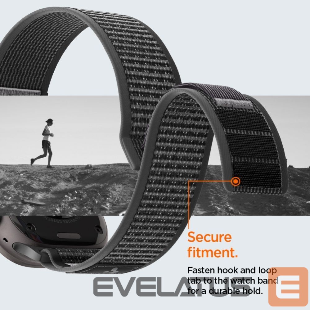 Kitos prekės Spigen Spigen Athlex Air 2 Strap for Apple Watch 44/45/46/49mm - Black and Gray