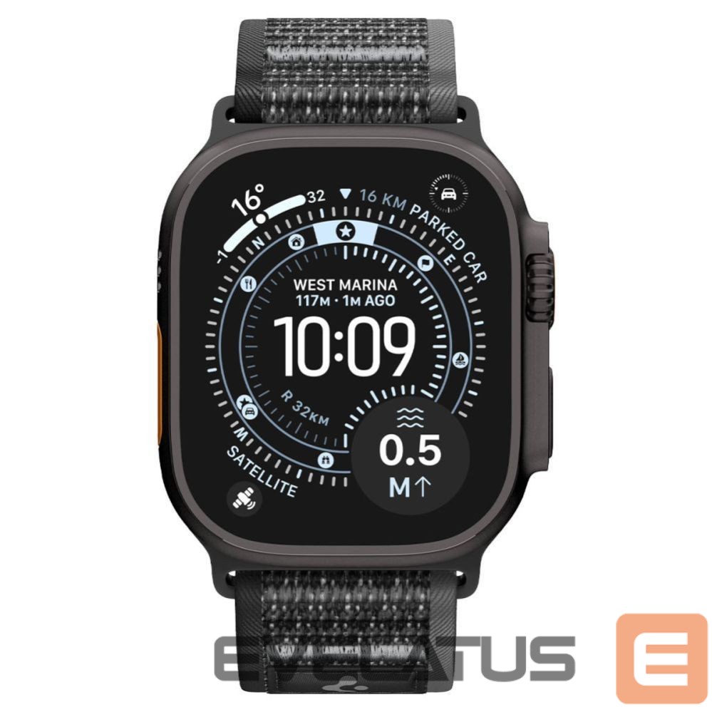 Kitos prekės Spigen Spigen Athlex Air 2 Strap for Apple Watch 44/45/46/49mm - Black and Gray