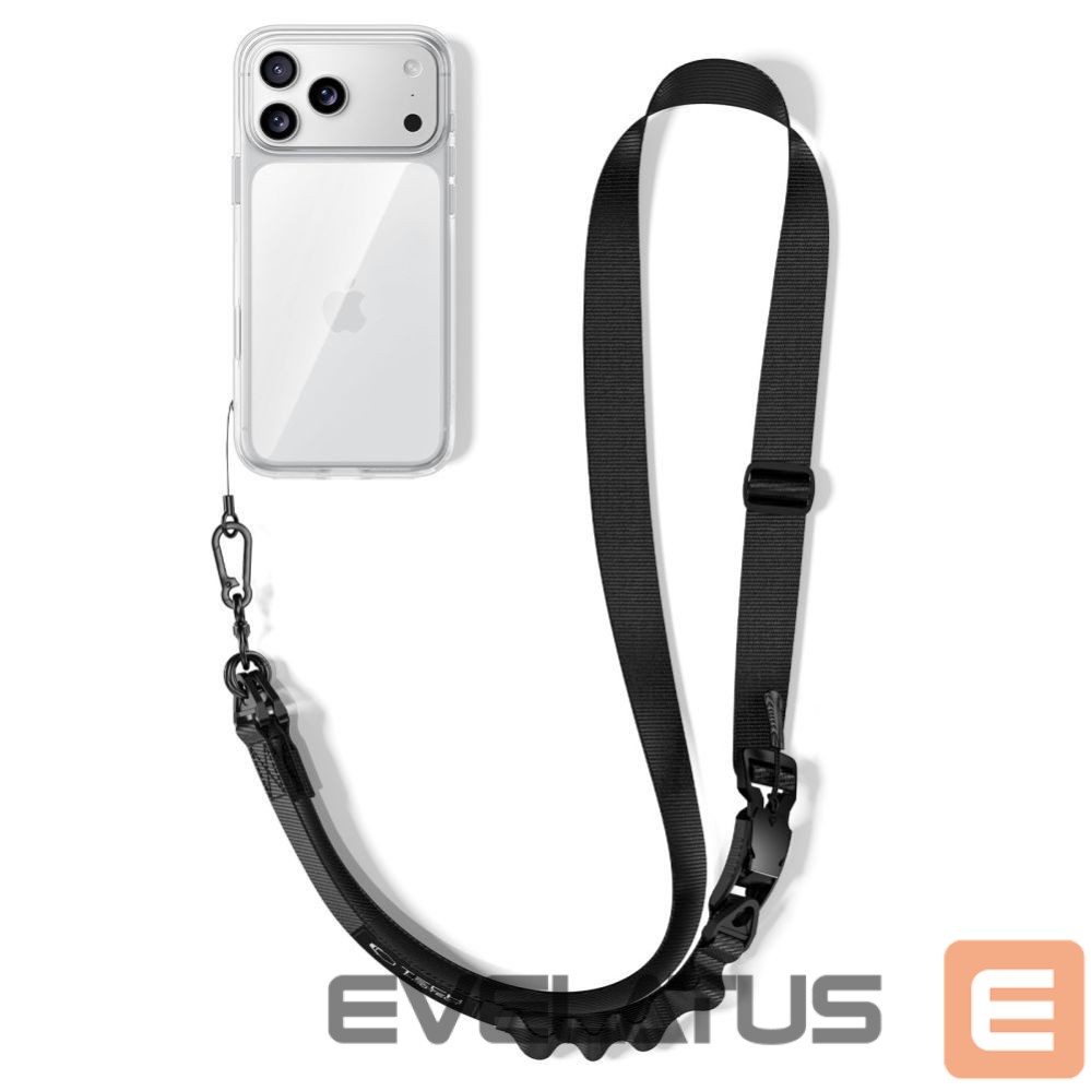 Kitos prekės Tech-Protect Tech-Protect C9S Rope Crossbody Phone Lanyard - Black