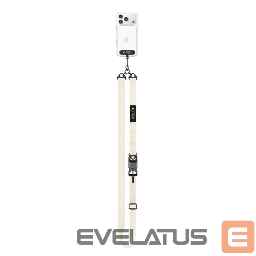 Kitos prekės Tech-Protect Tech-Protect C9S Rope Crossbody Phone Lanyard - Beige