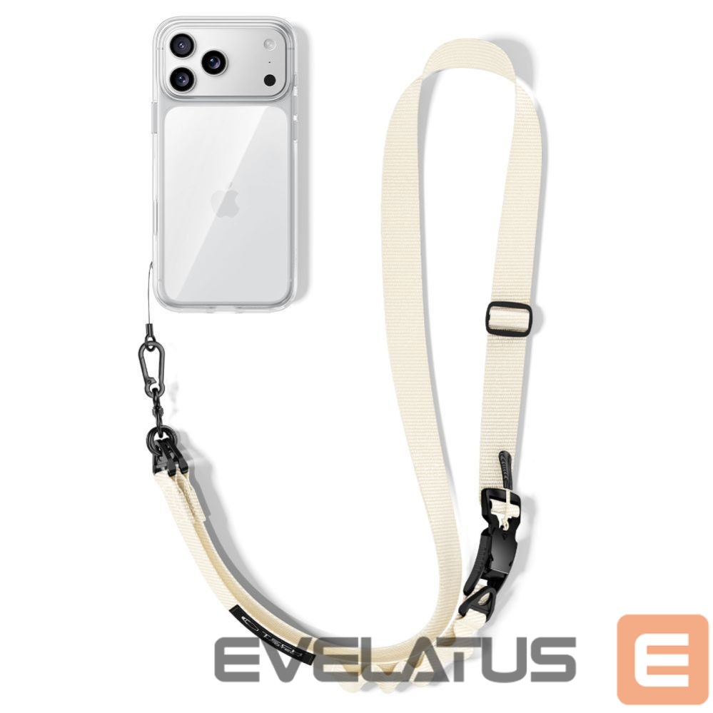 Kitos prekės Tech-Protect Tech-Protect C9S Rope Crossbody Phone Lanyard - Beige