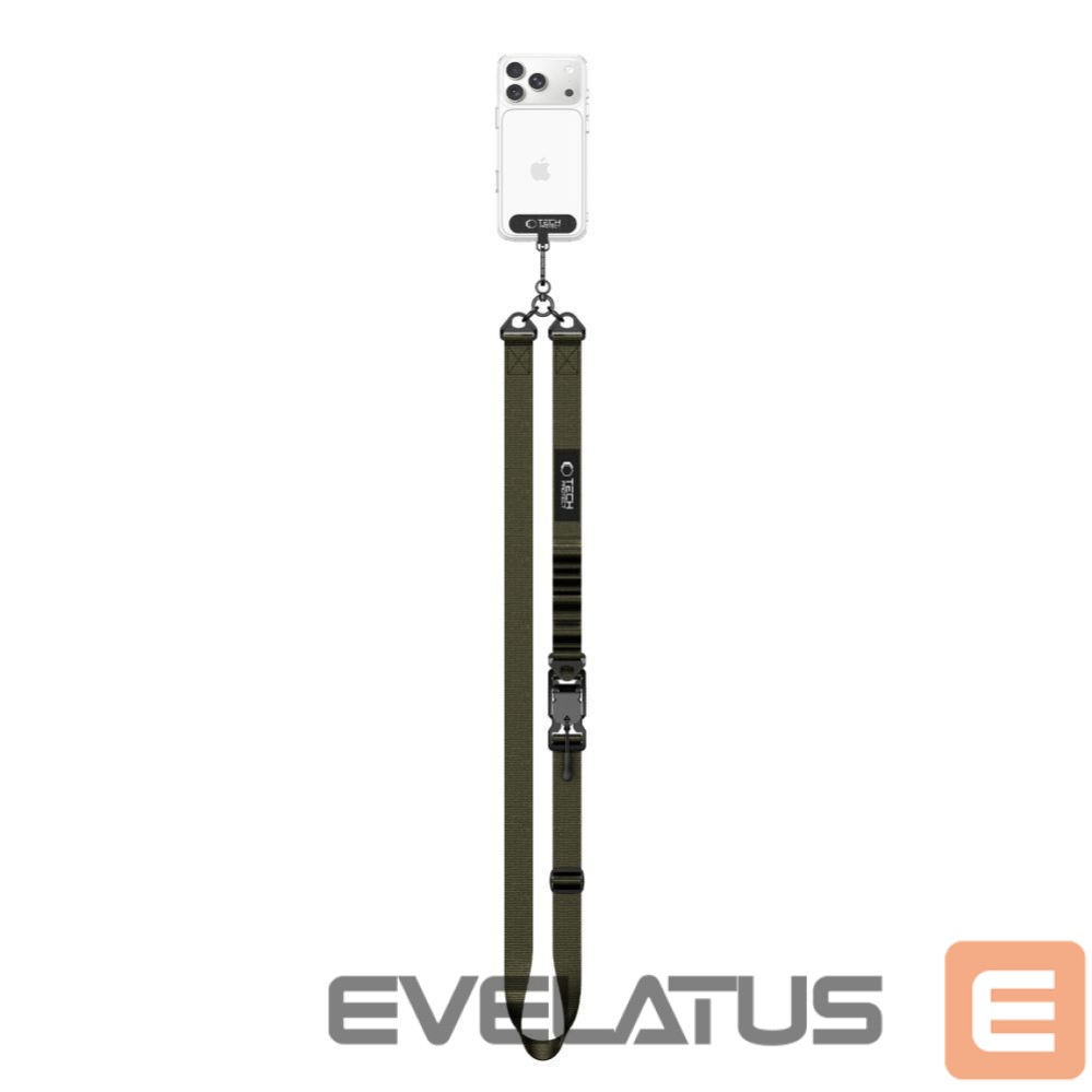 Kitos prekės Tech-Protect Tech-Protect C9S Rope Crossbody Phone Lanyard - Green